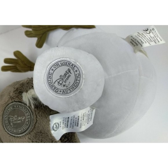 Disney Store Frozen Sven Moose 11" + Olaf Snowman 18" Plushie Stuffed Animal Toy - Picture 12 of 12